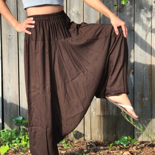 Thai Light Weight Harem Pants | Comfortable Pants | Bohemian Pants | Rave Pants | Yoga Pants | Beach Clothing | Maternity Pants |