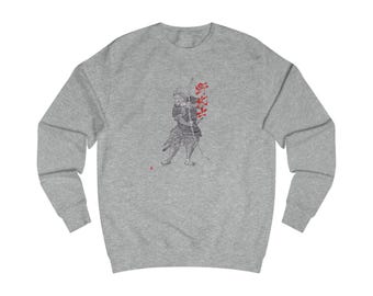 Nobushi Warrior Sweatshirt, Japanese Martial Arts Gift, Unisex, Traditional Art Clothing, Handcrafted Design, Hiroshi Ikeda Shihan