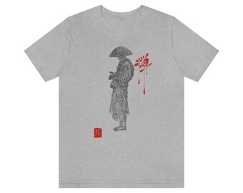 Zen Monk by Hiroshi Ikeda Shihan printed on front only - Gift for the zen person in your life