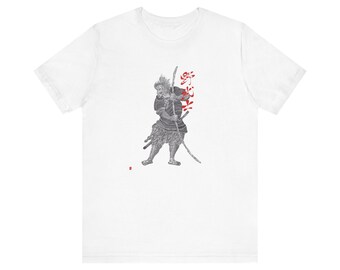 Nobushi original artwork by Hiroshi Ikeda Shihan - Without Background - Printing on Front Unisex Jersey Short Sleeve Tee