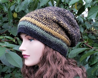 Alpaca by Design Unisex 50//50 Wool Cotten Blend Hypo-allergenic Fleeced-Lined Visor Hat Multi/_Green