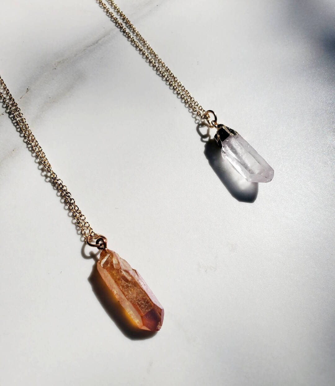 Gold Mini Crystal Necklace
