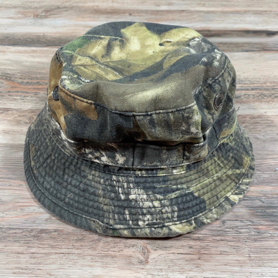 Vintage REALTREE CAMOUFLAGE BUCKET Hat Fishing Cap Tan Etsy