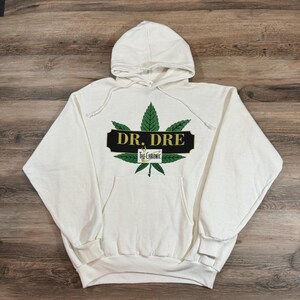Seltenes 90er Jahre Vintage Dr. Dre The CHRONIC DEATH ROW Platten Hoodie Sweatshirt Rap Tee Hip Hop Old School Band California Compton Snoop Dogg