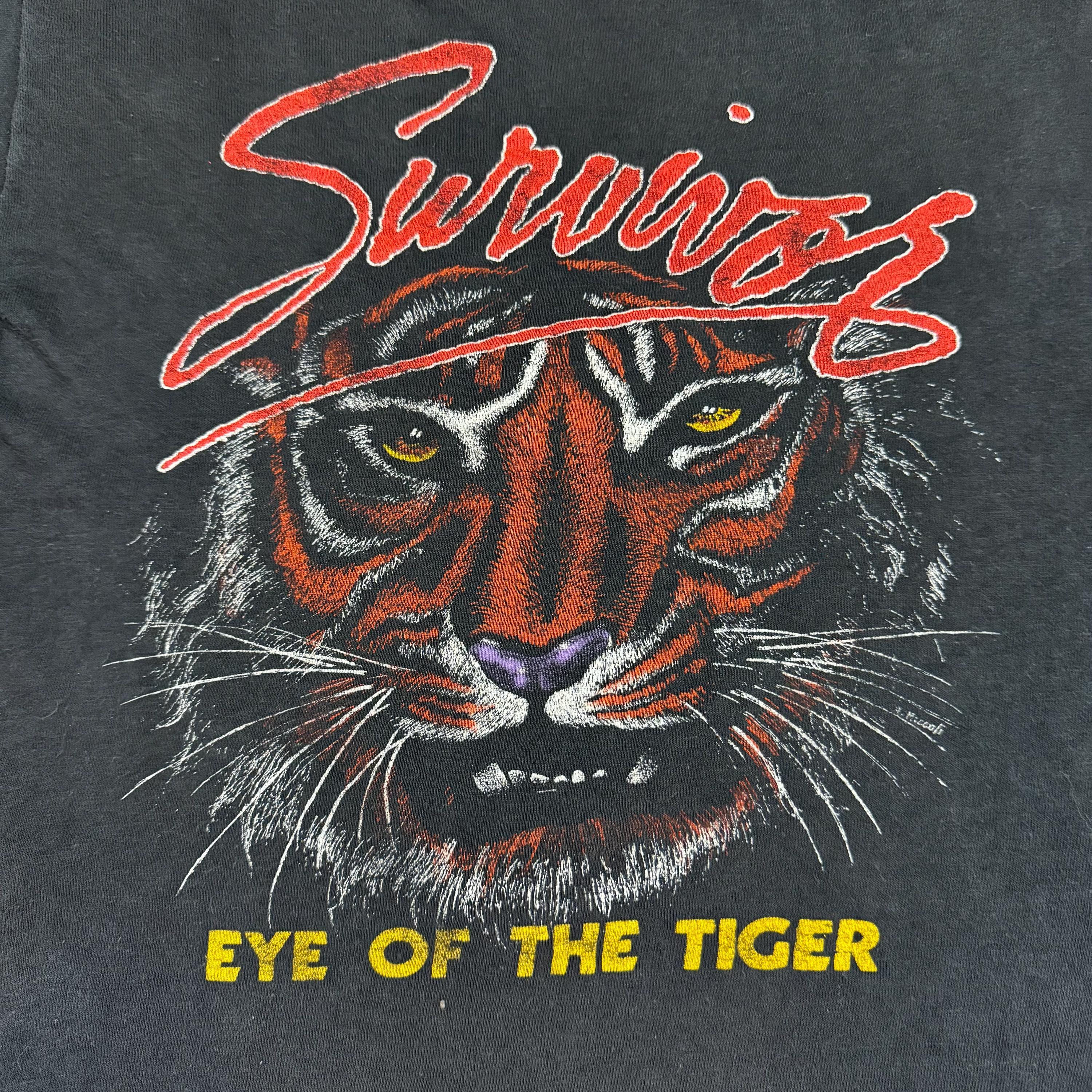 Vintage 1982 Survivor Eye of the Tiger Tour T-shirt - Screen Stars