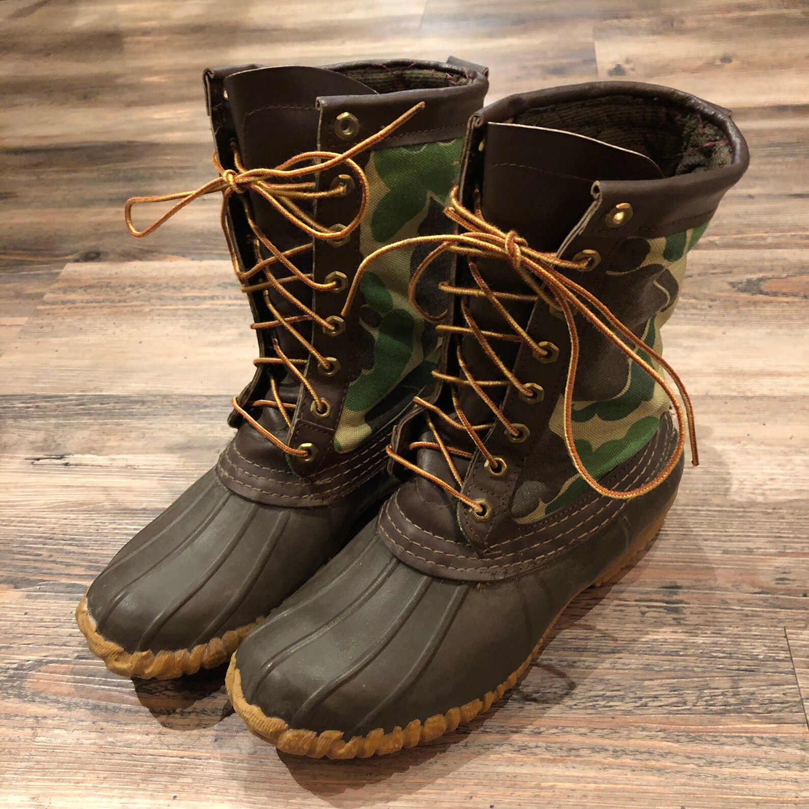 Rare Vintage Camouflage LACROSSE DUCK BOOTS L.L. Bean Style Etsy