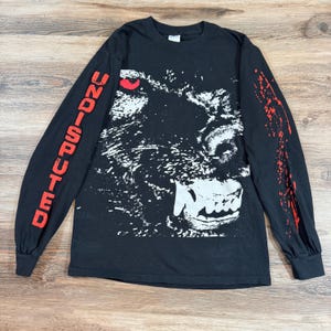 Vintage 2019 Def Jam Wolf Print Long Sleeve Rap Tee