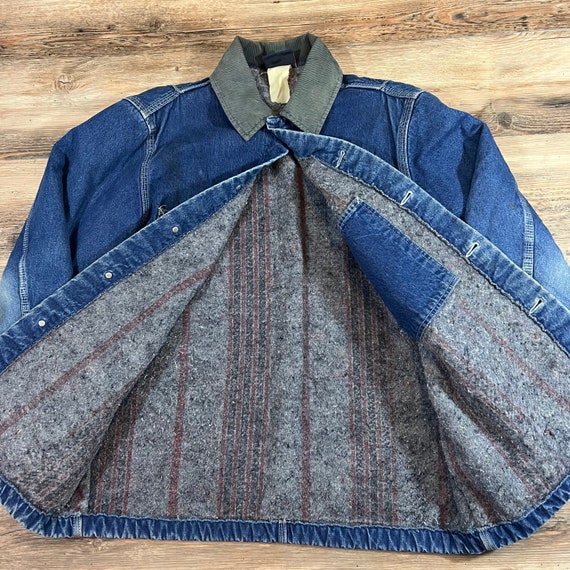 Dickies denim blanket lined chore coat sales