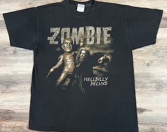 1998 Vintage ROB ZOMBIE Hellbilly Deluxe Concert Tour Band Tee Heavy Death Metal Goth Tultex