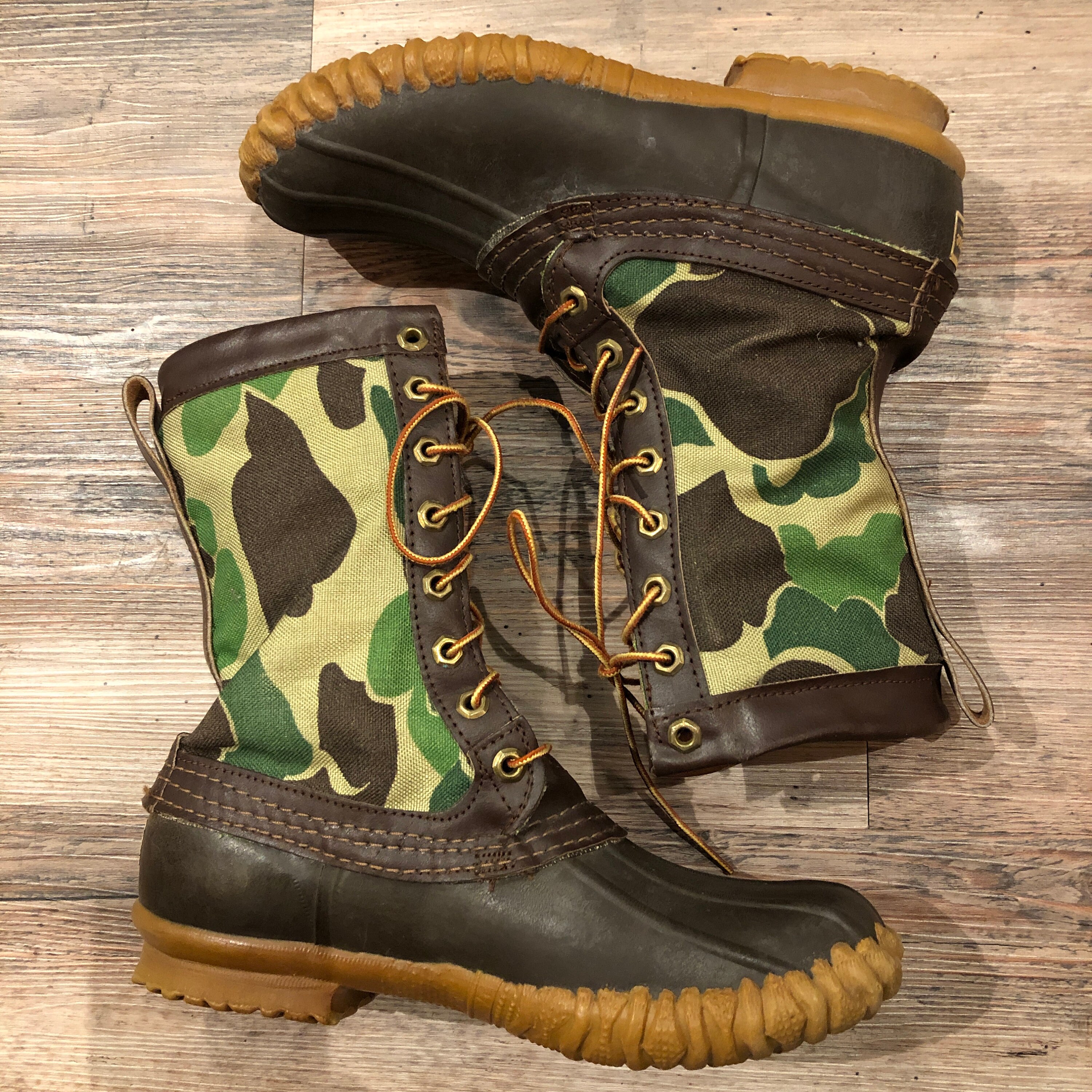 Rare Vintage Camouflage LACROSSE DUCK BOOTS L.L. Bean Style Etsy