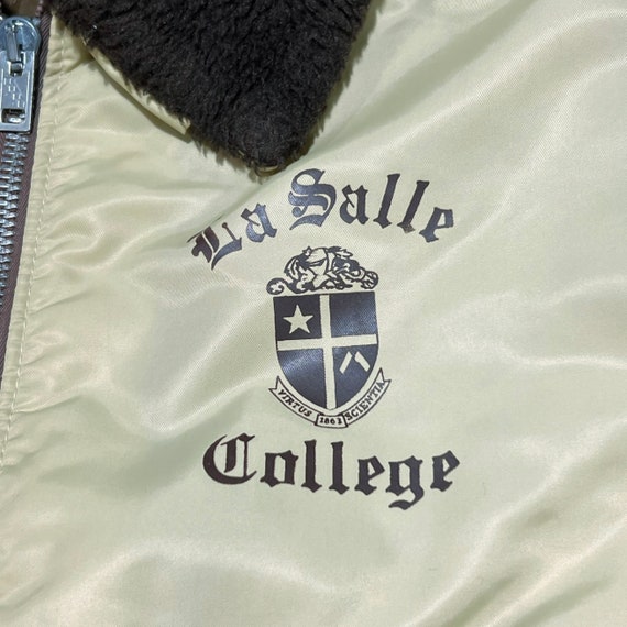 70s Vintage LA SALLE UNIVERSITY College Quilted L… - image 4