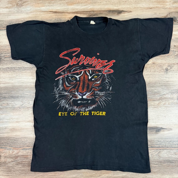 Vintage 1982 Survivor Eye of the Tiger Tour T-shirt - Screen Stars