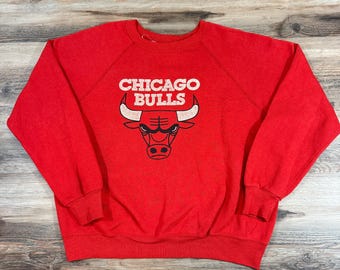 80s Vintage Chicago Bulls Sweatshirt: Michael Jordan NBA Pullover