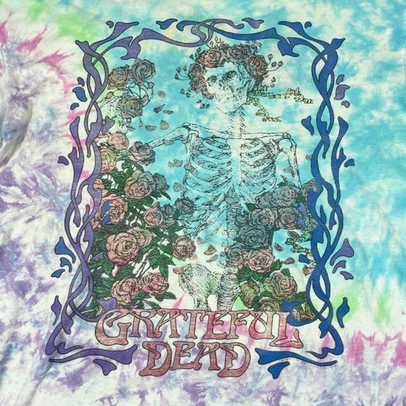 Rare 1990 Vintage GRATEFUL DEAD BERTHA Tie Dye Li… - image 3