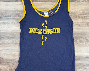 Vintage Dickinson College-trackjersey uit de jaren 70, gemaakt in de VS