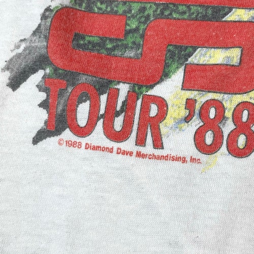 Rare 1988 shops Vintage DAVID LEE ROTH Skyscraper '88 Van Halen Glam Rock Hair Metal Band Concert Tour T-Shirt Rock Climbing Mountaineering 80s