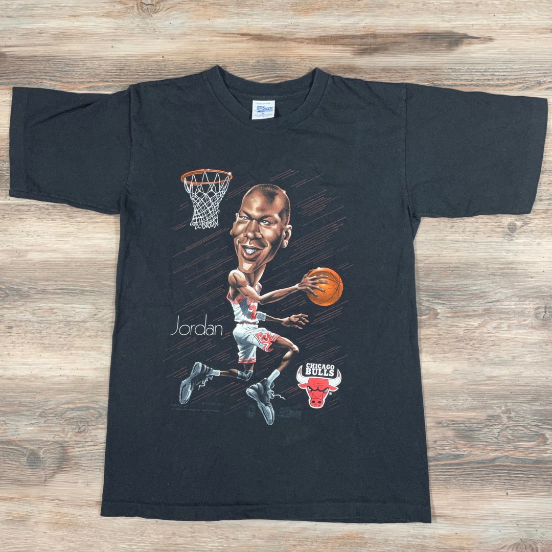 Vintage 1992 Michael Jordan Caricature T-shirt - Chicago