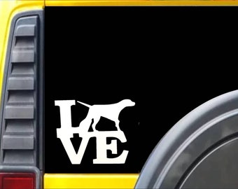 Pointer Love Window Decal Sticker *F203*