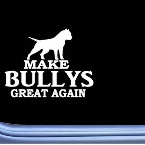 American Bully   cropped L706 Dog Sticker 7" Window Decal