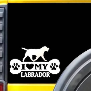Naklejka na okno labradora L022 8-calowy lab retriever