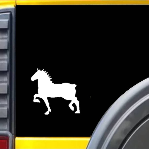 Draft Horse Window Decal Sticker *J367*