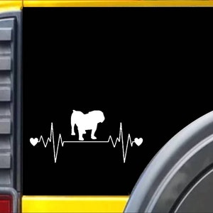 Bulldog Lifeline Window Decal Sticker *I187*