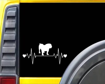 Bulldog Lifeline Window Decal Sticker *I187*