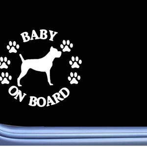 Baby on Board Cane Corso L531 6&quot; Sticker dog Window Decal