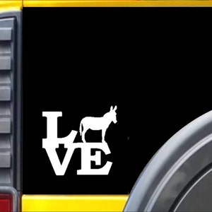Donkey Love Window Decal Sticker *F201*