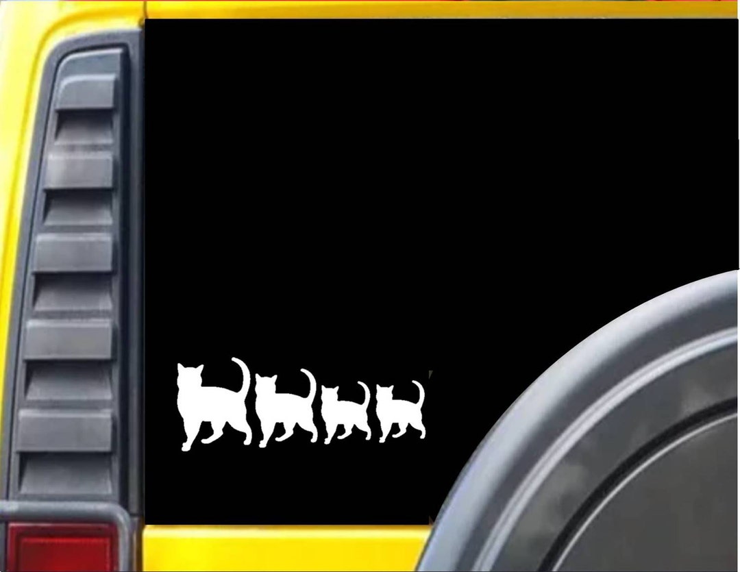 Cat Family Window Decal Sticker *E988* - Etsy