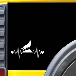 Wolf Lifeline Window Decal Sticker *I267*
