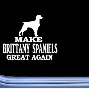 Brittany Spaniel   L730 Dog Sticker 7&quot; Window Decal