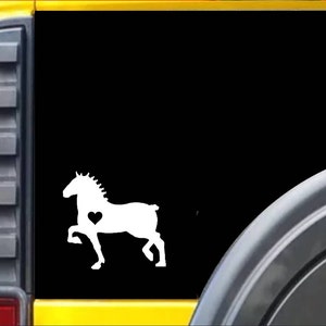 Draft Horse Window Decal Sticker *J475*