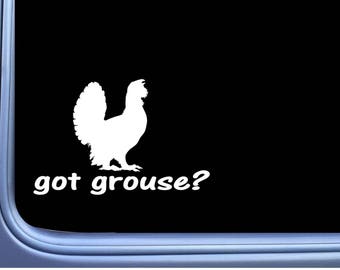 got Grouse L780 6 inch Sticker bird hunting vest pointer Window Decal