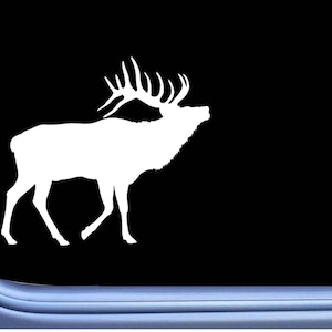 Elk Plain L800 6 inch Sticker bugle call camo hunting bull Window Decal
