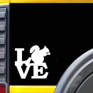 Squirrel Love Window Decal Sticker *F192*