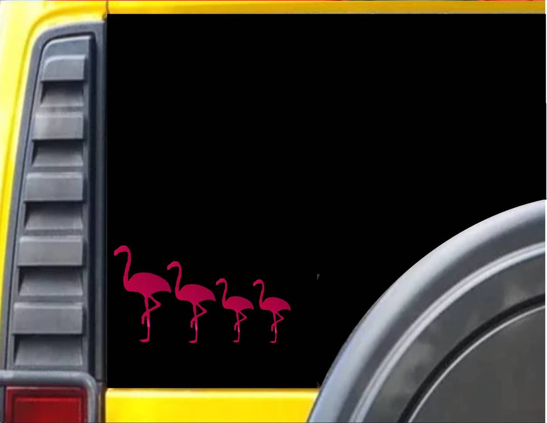 Flamingo Family Window Decal Sticker *J378* - Etsy