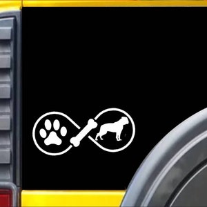 American Bulldog Infinity Window Decal Sticker *J451*