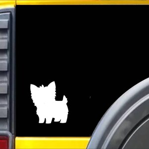 Yorkie Dog Window Decal Sticker *J588* - Etsy