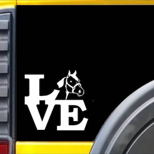 Horse Love Window Decal Sticker *I844*