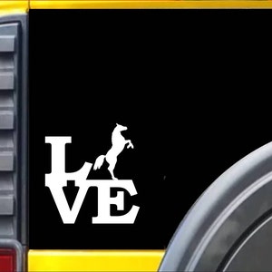 Standing Horse Love Window Decal Sticker *J365*
