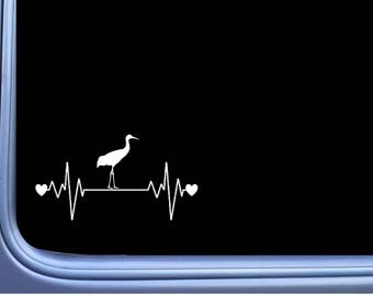 Sandhill Crane Lifeline L970  Sticker decal bird watcher heron farm pond