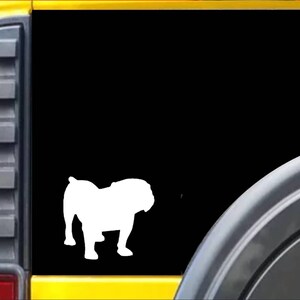 Bulldog Window Decal Sticker *J584*