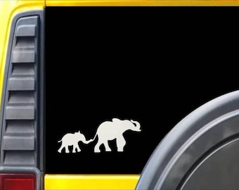 Elephant Family Window Decal Sticker *E986*