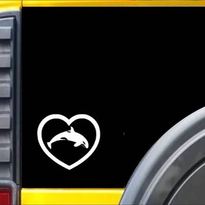 Orca Killer Whale Heart Window Decal Sticker *I691*