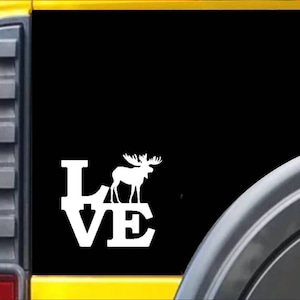 Moose Love Window Decal Sticker *F185*