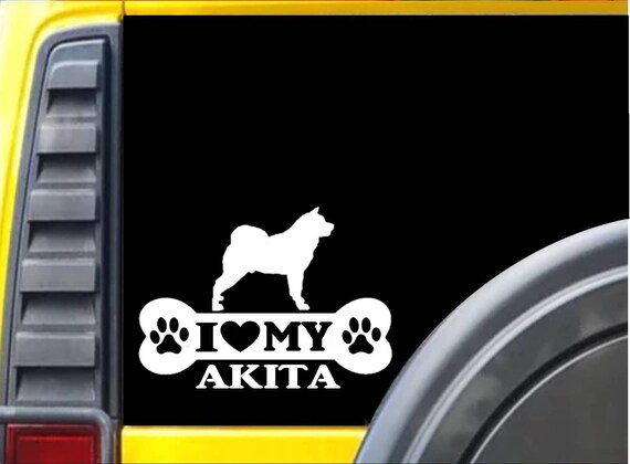 Akita Bone sticker L106 8 inch japanese akita dog decal