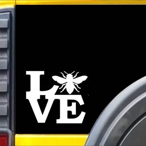 Honey Bee Love Window Decal Sticker *I838*