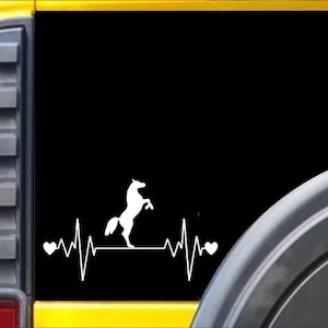 Rearing Horse Lifeline Window Decal Sticker *J358*