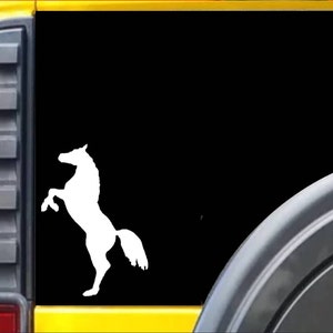 Rearing Horse Window Decal Sticker *J359*
